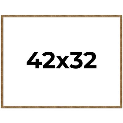 42x32 Frame Gold Picture Frame - Complete Modern Photo Frame Includes