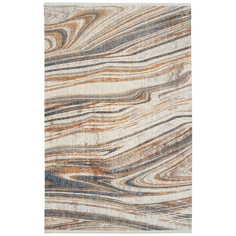 Artundra Ivory Machine Made Flatweave Indoor Area Rug