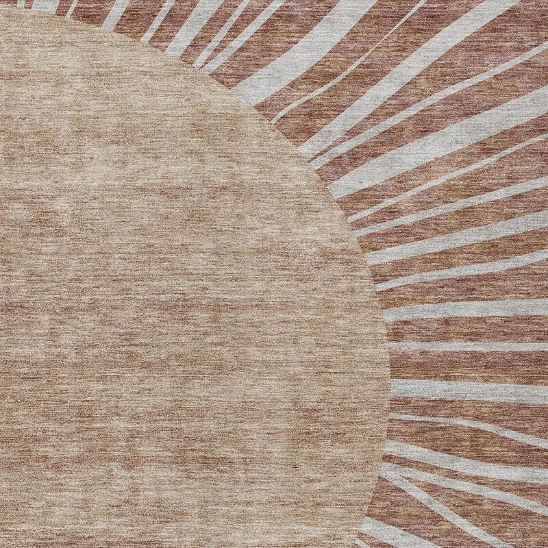 HomeRoots Abstract Transitional Rectangle Outdoor Rug