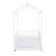 preview thumbnail 16 of 32, Contemporary Mordern Design Twin Size House Platform Bed,Solid Metal Bed with Trundle,Semi-Enclosed Fence