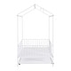 preview thumbnail 33 of 32, House-Shaped Metal Twin Size House Bed with Fence and Trundle