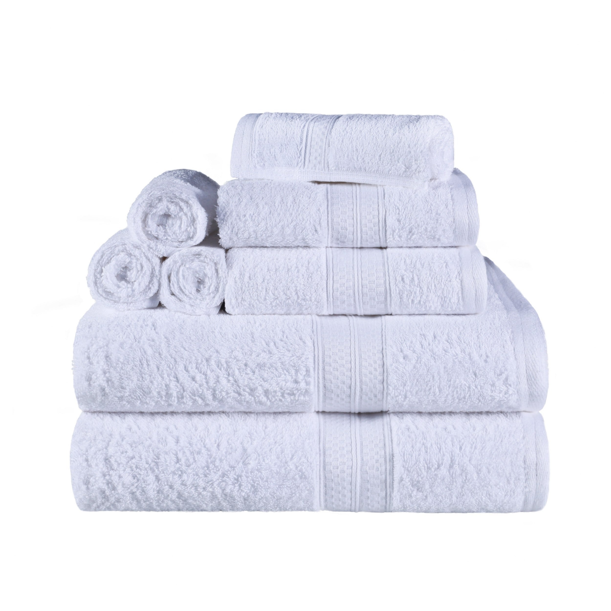 Luxury 8-Piece Bamboo Rayon Bath Towel Set for Spa-Like Softness-image