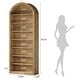 preview thumbnail 23 of 21, 78.7" Tall Modern Arched Bookcase