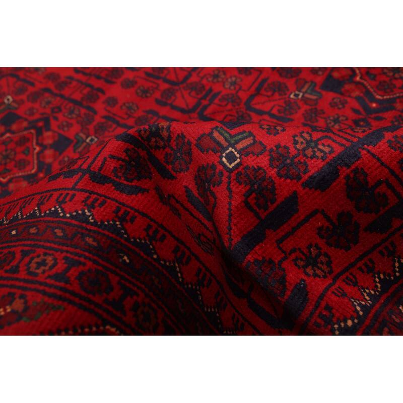 ECARPETGALLERY Hand-knotted Finest Khal Mohammadi Red Wool Rug - 5'8 x 7'9