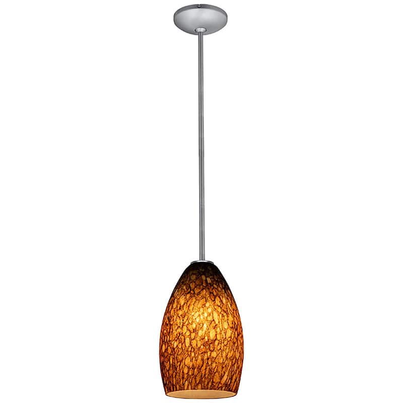 Access Lighting Champagne 1 Light LED Pendant - 5" Wide with Brown