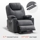 preview thumbnail 17 of 51, MCombo Large Power Lift Recliner Leather Chair with Massage, Heat, Cup Holders,Extended Footrest, Leather 7516