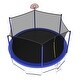 preview thumbnail 13 of 14, 15ft Round Outdoor Trampoline with Safety Enclosure Net