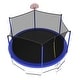 preview thumbnail 13 of 27, 16ft Round Outdoor Trampoline with Enclosure Net and Basketball Hoop