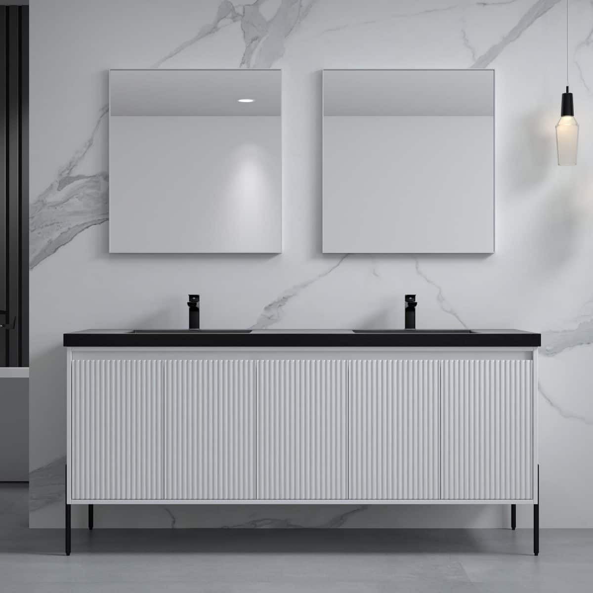 Option White - Double Black Sink
