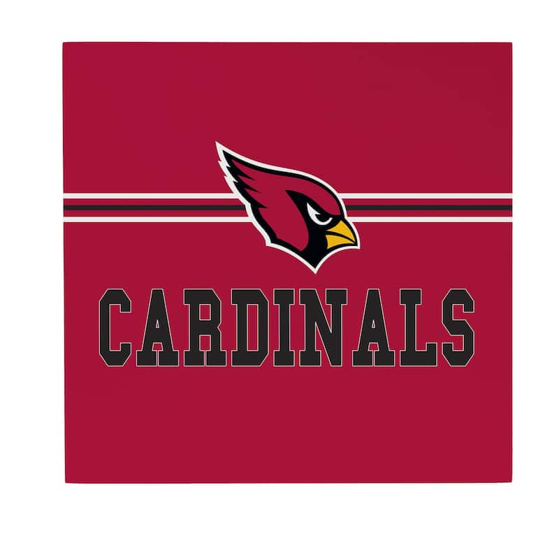 Arizona Cardinals Wooden Door Decor Wall Sign - Multi-Color