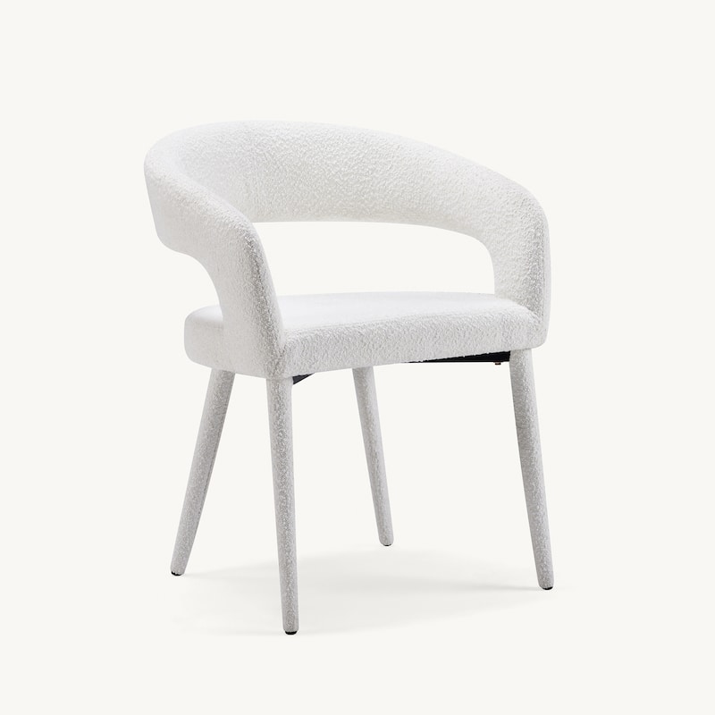 Modern Fort Boucle Upholstered Dining Chair (Set of 4)
