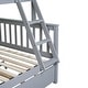 preview thumbnail 15 of 55, Detachable Rubber Wood Twin Over Full Bunk Bed with Trundle