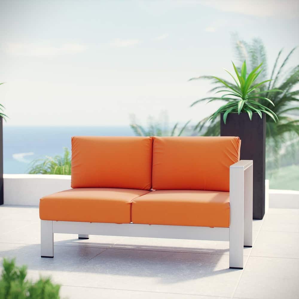 Beach Outdoor Patio Aluminum Loveseat