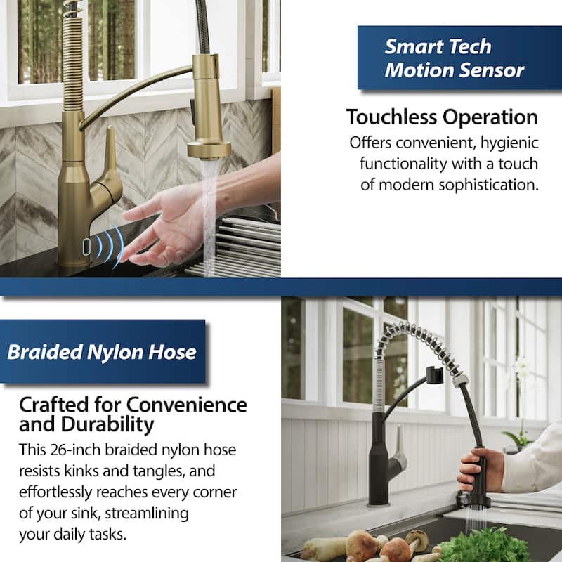 Karran Scottsdale Touchless Single-Handle Pull-Down Sprayer Kitchen Faucet