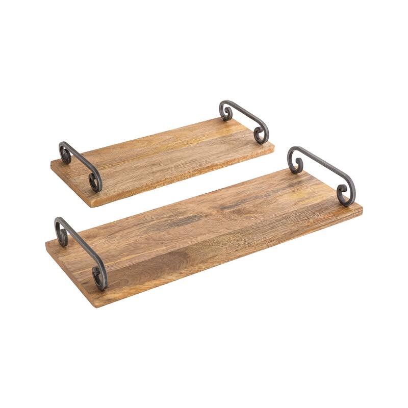 Elk Home Highland Natural Wood 19.5 Inch Wide Tray