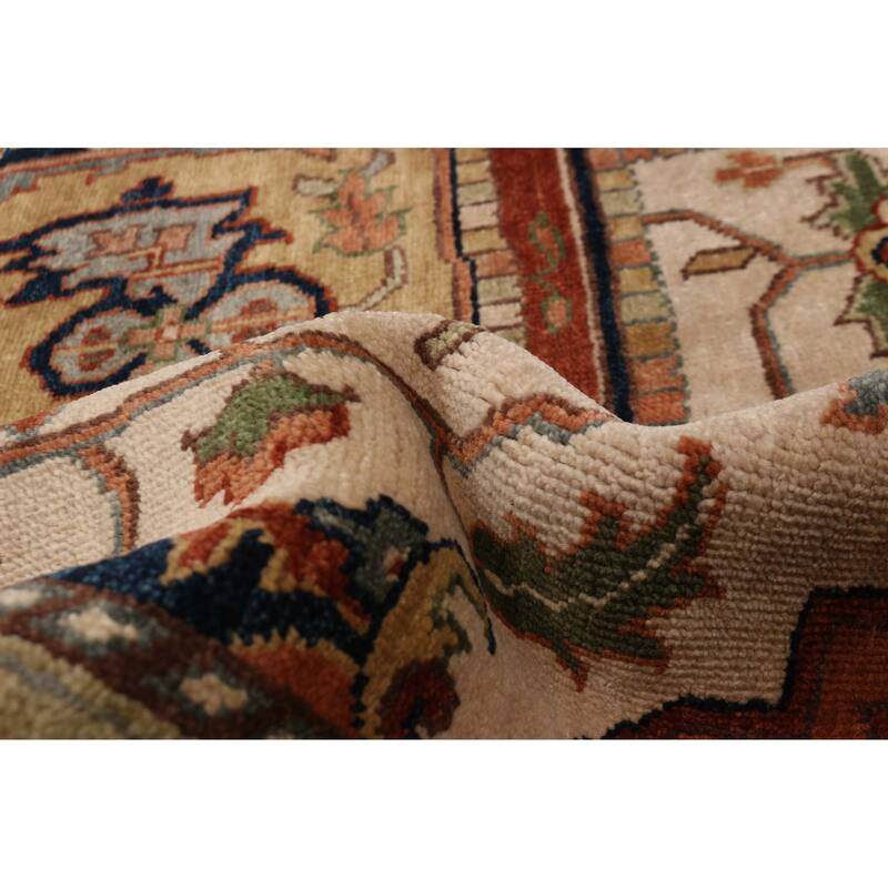 ECARPETGALLERY Hand-knotted Jules Sultane Ivory Wool Rug - 9'4 x 13'6