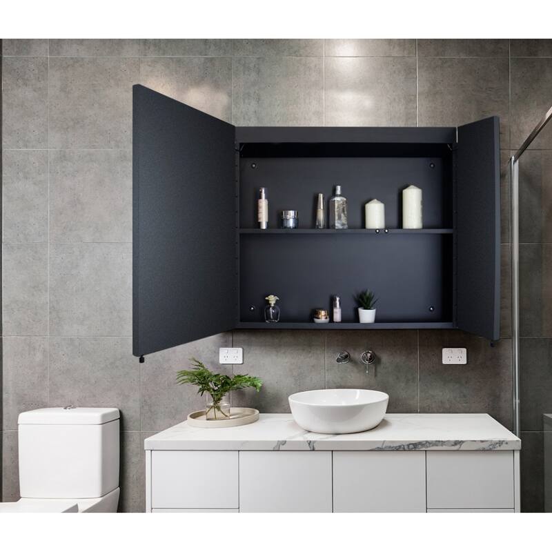 30'' x 26'' Surface or Recessed Mount Medicine Cabinet with Mirror LED