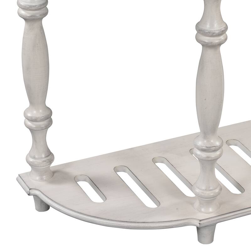 Console Table Sofa Table with 4 Drawers and 1 Shelf