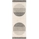 preview thumbnail 31 of 31, Artistic Weavers Joel Mod Black/Ivory Ombre Geometric Striped Area Rug 2'7" x 7'3" - Black/Ivory