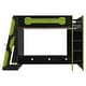 preview thumbnail 21 of 45, Full Size Loft Bed with Bulit-in Desk and RGB Light, Wooden Loft Bedframe w/ Multi-storage Shelves & Ladder, Kids Playhouse Bed