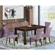 preview thumbnail 27 of 28, Kitchen Set - Dining Table and Upholstered Chairs with Button Tufted Back - (Pieces/Color Option)