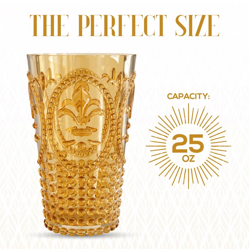 Elle Decor Set of 4 Acrylic Water Tumblers