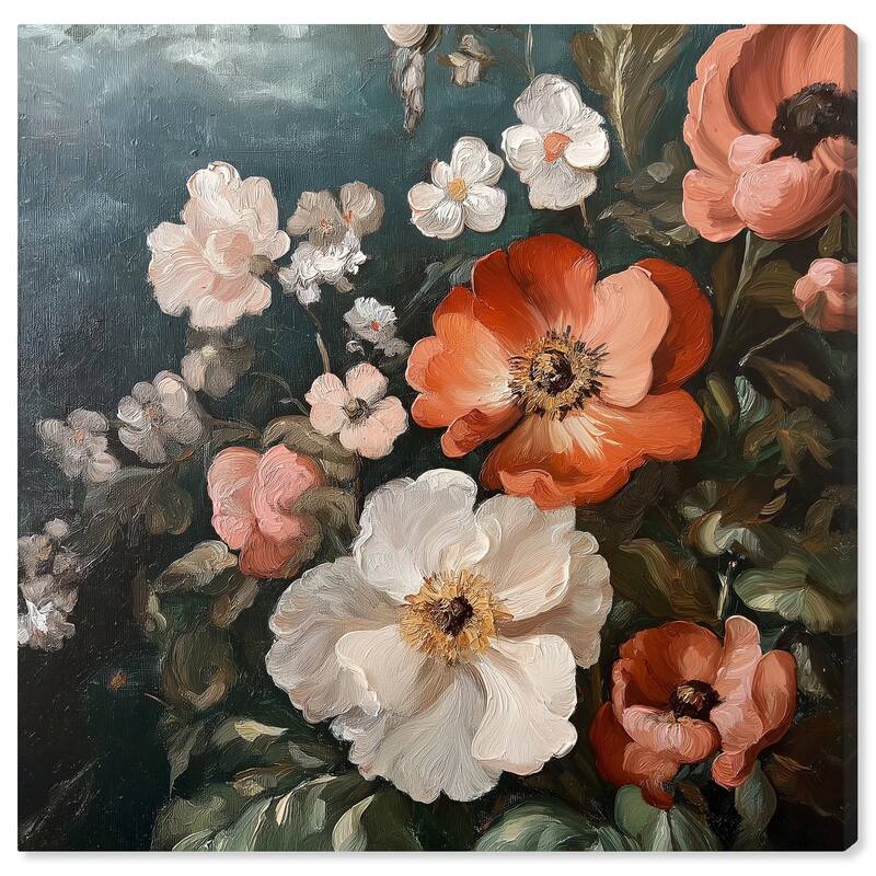 Petals in Abundance Canvas by Art Remedy, Gallery Wrapped - 20" x 20"