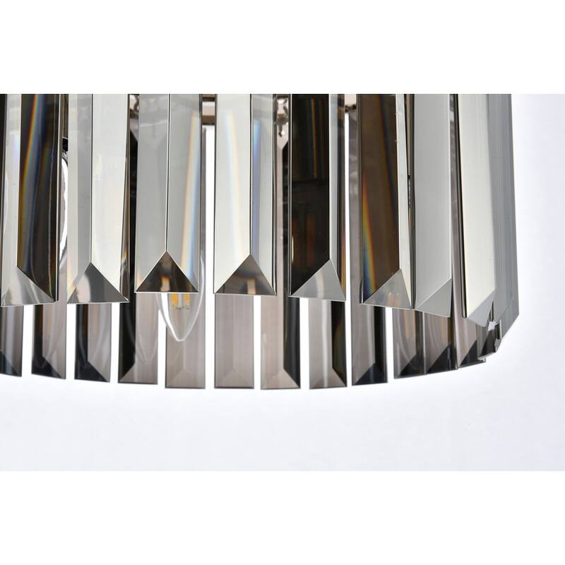 Royce Edge 3-Light Polished Nickel Pendant