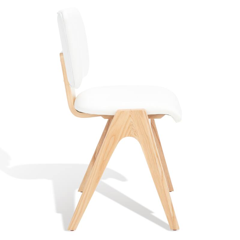 SAFAVIEH Couture Hannedore Wood Dining Chair (Set of 2) - 19 In W x 20 In D x 32 In H - 19Wx20Dx32H