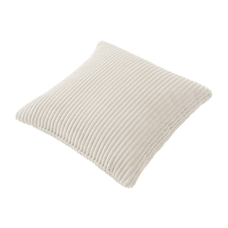 Set of 2 Modern Decorative Soft Corduroy Throw Pillows