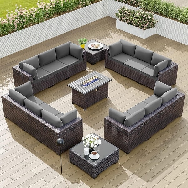 Fokebel Patio Outdoor salontafel set van 2, weerbestendig staal