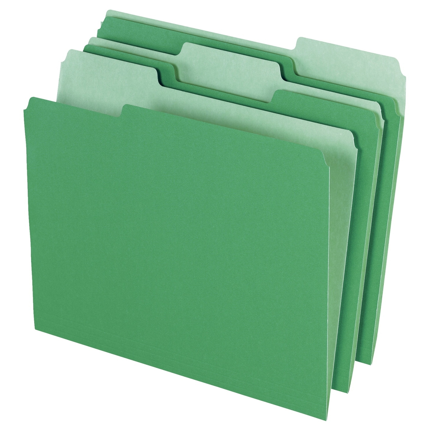 Pendaflex 1/3 Top Tab File Folders Two Tone Assorted Colors Letter 100 Count