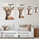 preview thumbnail 4 of 6, Designart 'Cute Baby Deer With Floral Crown I' Animals Canvas Wall Art
