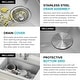 preview thumbnail 2 of 7, 30/32In Undermount Kitchen Sink, 16 Gauge Single Bowl with Accessories
