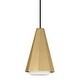 preview thumbnail 1 of 3, Maxim 10811SW Rizzo 6" Wide Mini Pendant Black / Antique Brass