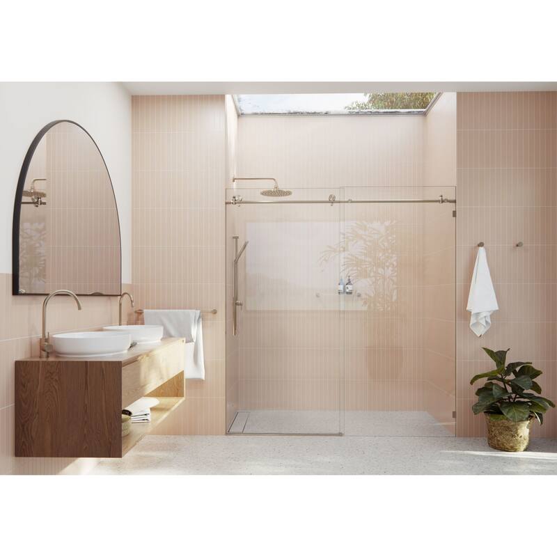 Glass Warehouse GW-SLD-68 Eclipse 78" High x 68" Wide Sliding - Brushed Bronze