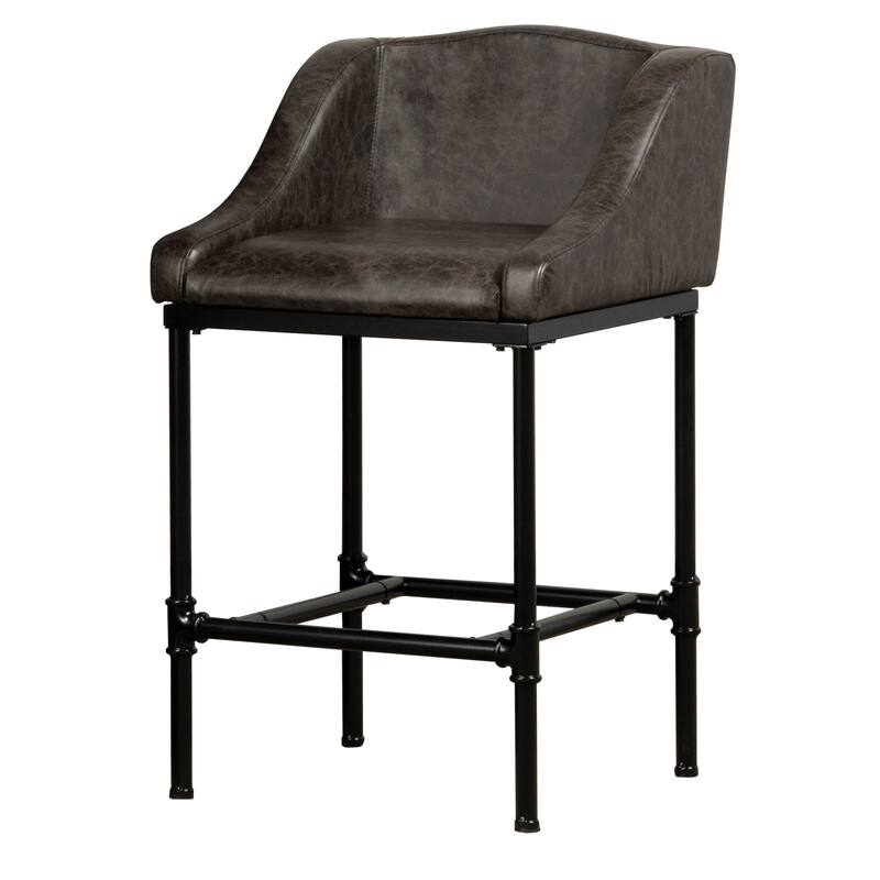 Hillsdale Dillon Metal Upholstered Non-Swivel Stool