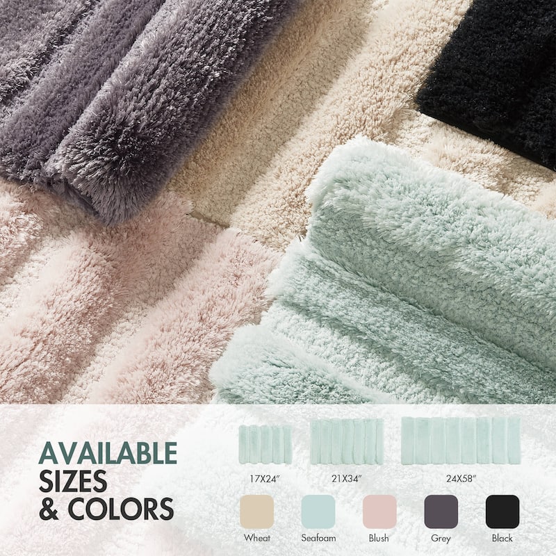 Madison Park Tufted Pearl Channel Solid Bath Rug