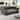 GDFStudio 85" U-shaped Sectional Modular Sofa Bed (L-shaped Sofa with a Movable Ottoman)
