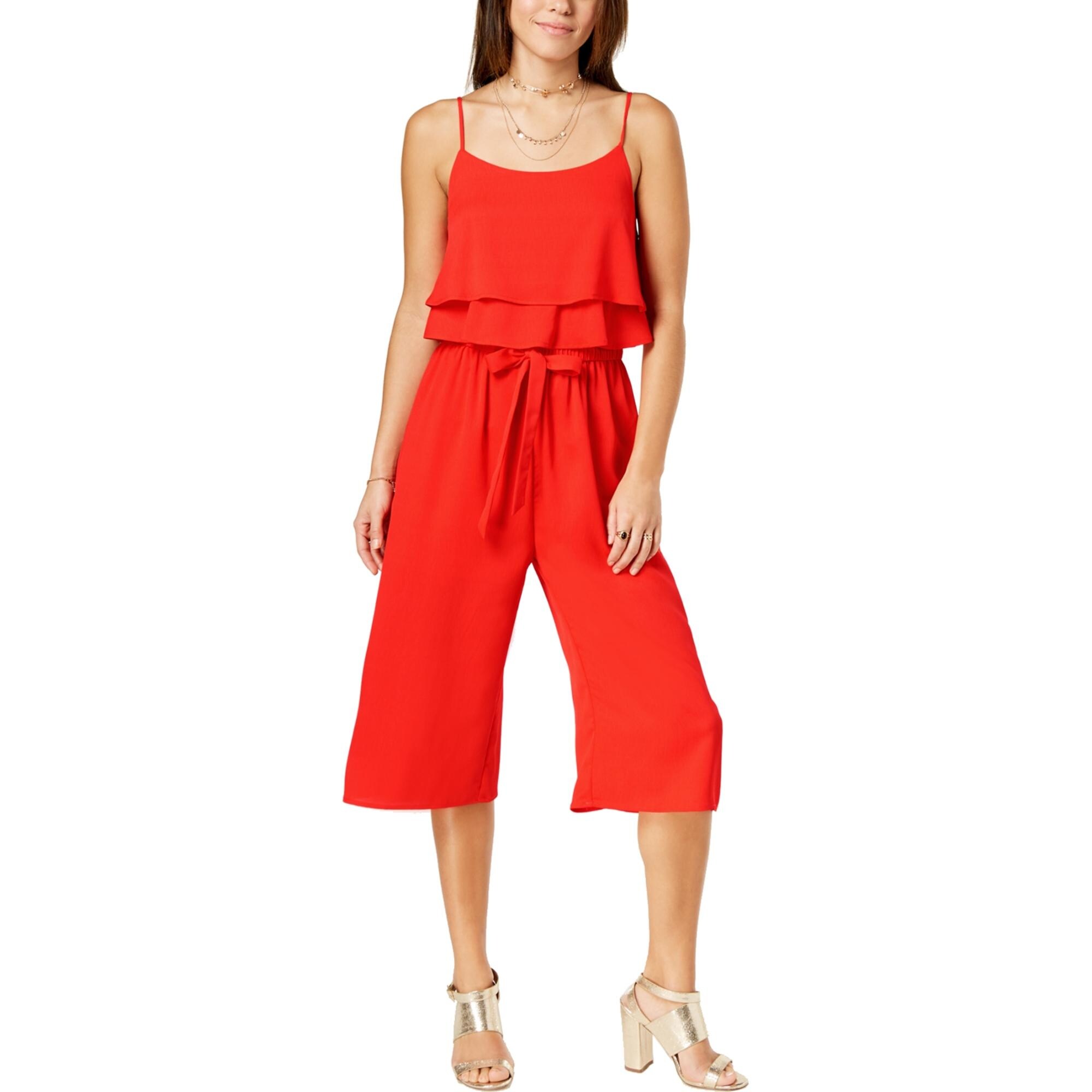 red jumpsuit women's clothing