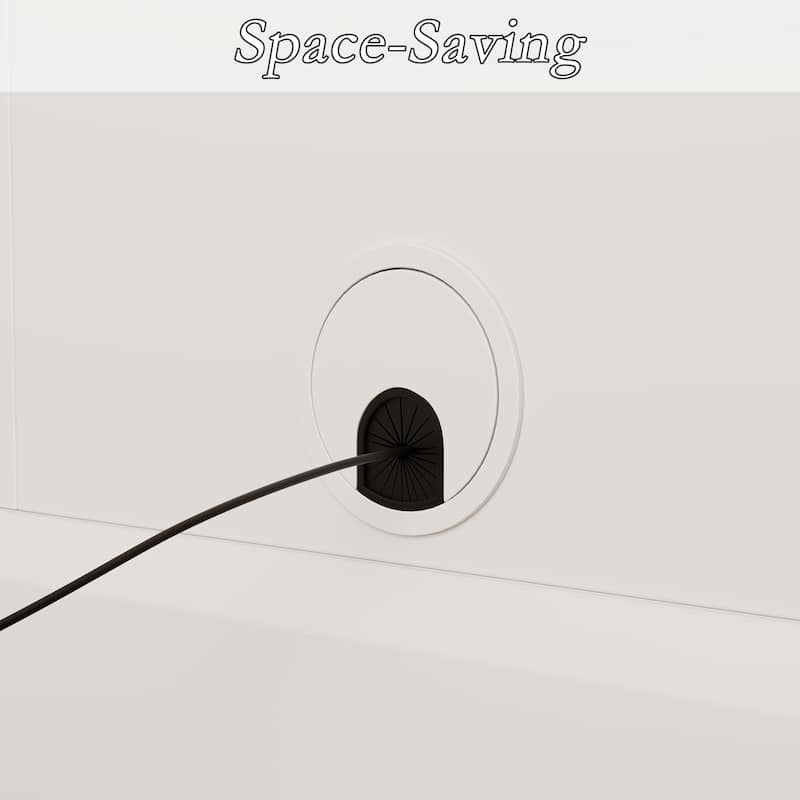 Electric Lift TV Cabinet with Remote Control Fits 50 Inch TVs Modern Media Console