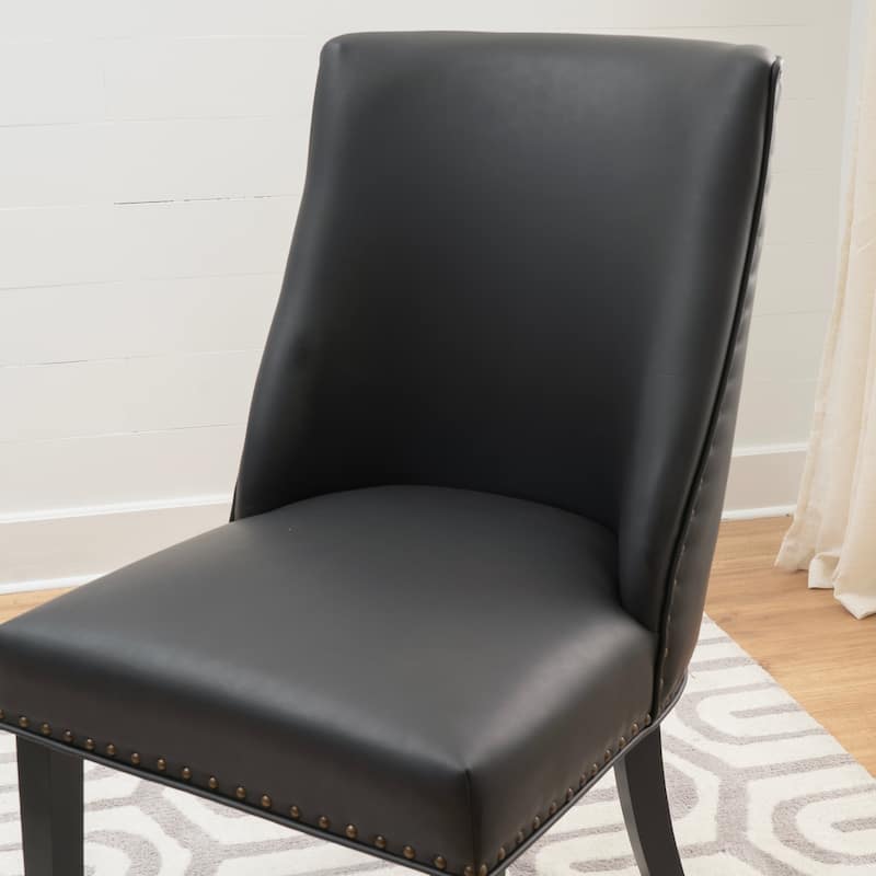 Allard Faux Leather Dining Chairs (Set of 2)