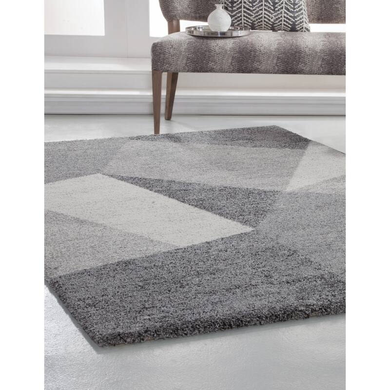 Charcoal/Grey/Ivory Area Rug 8x10 - 8' x 10'