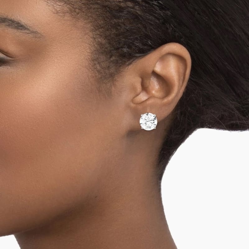 8Ct TW Certified Lab Grown Diamond Studs in White Gold