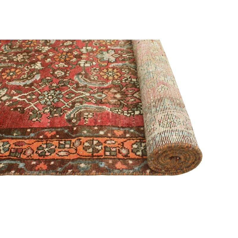 Fine Vintage Distressed Ipyana Red/Orange Runner - 3'4" x 9'9"