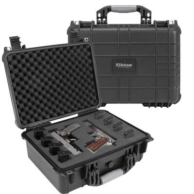 gun case handguns pistol elkton resistant holds customizable crush magazines waterproof fully outdoors hard