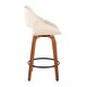 preview thumbnail 28 of 42, Carson Carrington Svellingen Counter Stool with Round Black Footrest (Set of 2) - N/A
