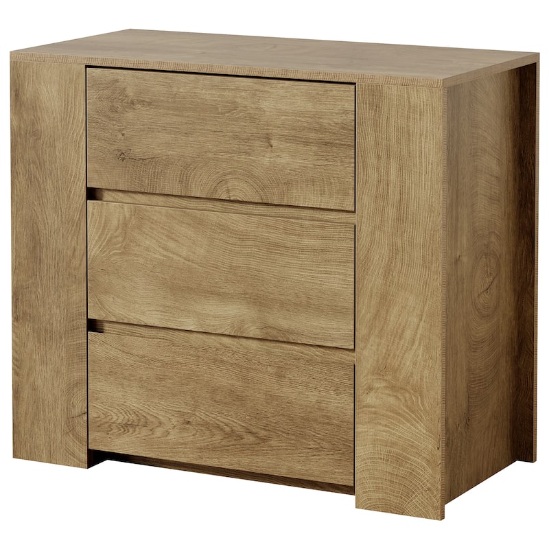 Oversized Nightstand with Drawers, 31.5-Inch Night Stand for Bedroom, Extra Large Bedside Table, Side End Table for Living Room