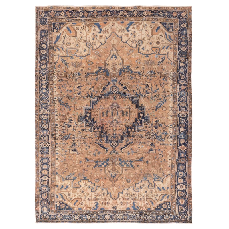 ECARPETGALLERY Hand-knotted Sarabi Copper Wool Rug - 7'2 x 9'9