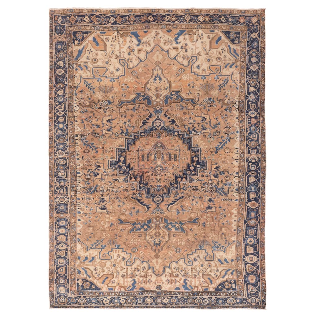 ECARPETGALLERY Hand-knotted Sarabi Copper Wool Rug - 7'2 x 9'9